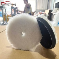 Tampon de polissage écologique et durable 100 % pure laine de 7 pouces pour la restauration et la brillance du gelcoat automobile
