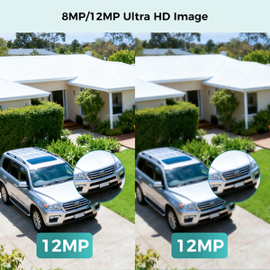 Cámara de Seguridad POE Hiseeu AI de 12MP, 8MP 4K, Detección Humana, Visión Nocturna en Color, IP67 Impermeable, CMOS, Gran Angular, YHB12-PA AI-e - Product Image 4