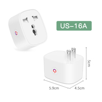 Adaptateur de voyage universel RSH 16A, prise intelligente Tuya, prise sans fil Zigbee WiFi, télécommande, prise avec prise Alexa Google