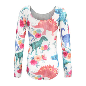 Adorable justaucorps de danse pour enfants, imprimé animal, vêtements de <span class=keywords><strong>gymnastique</strong></span> pour enfants, vêtements de danse en spandex pour filles - Product Image 2