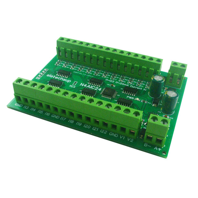 8-24CH 4-20MA RS485 Current Analog Input Collector Module MODBUS RTU PT100 K Thermocouple Pressure Sensor DC 12 24V Smart