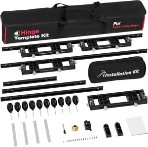 Có thể điều chỉnh 9ft cửa bản lề Mẫu Kit xách tay duy nhất <span class=keywords><strong>Jig</strong></span> cho chính xác hốc vuông bán kính bản lề đầy đủ vườn dụng cụ cầm tay - Product Image 1