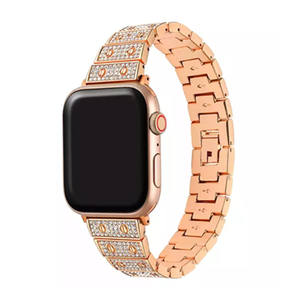 Bracelet Bling pour <span class=keywords><strong>Apple</strong></span> <span class=keywords><strong>Watch</strong></span> <span class=keywords><strong>série</strong></span> 7, 45mm /44mm/42mm, <span class=keywords><strong>série</strong></span> SE/<span class=keywords><strong>6</strong></span>, bijoux pour femmes, perles de diamant faites à la main - Product Image 2