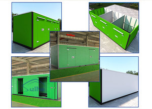 Entrepôt préfabriqué Structure métallique Conteneurs <span class=keywords><strong>de</strong></span> <span class=keywords><strong>location</strong></span> Conteneurs <span class=keywords><strong>de</strong></span> stockage en libre-service Entrepôt mobile - Product Image 2