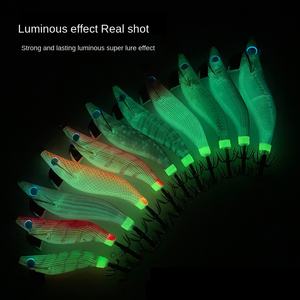 YAMASHITA 1.5 #-3.5 # bateau de pêche aux crevettes en bois lumineux japonais calmar poulpe crochet 1.5 ~ 3.5 gamme de tailles pour les espèces de carpe - Product Image 4