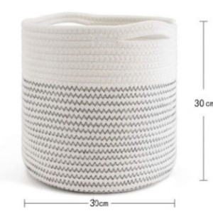 Factory Hot Sale <b>Storage</b> <b>Baskets</b> Woven Cotton Rope <b>Basket</b> Organizing Home Decoration - Product Image 5