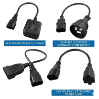 Câble d'extension AC de haute qualité 10A 16A 250V C14 vers prise Euro CEE, usage industriel intensif intérieur et extérieur