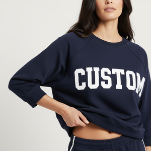 <span class=keywords><strong>Felpa</strong></span> Oversize Personalizzata da Donna Stile Preppy Tennis Rugby Polo, Colorblock, <span class=keywords><strong>in</strong></span> Cotone Felpato, Streetwear, Produzione OEM - Product Image 4