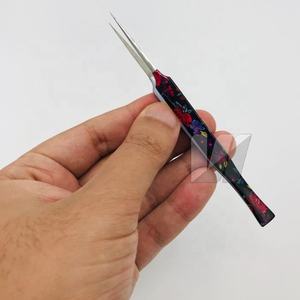 Pince à épiler en acier inoxydable durable japonaise de haute qualité avec logo personnalisé pince à épiler Volume enduit de papier avec pointe pointue - Product Image 2