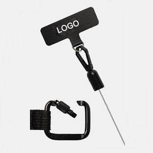 Logo personalizzato funzione Mult cordino retrattile retrattile mulinello moschettone portachiavi con cavo inossidabile portachiavi gancio Loop per telefono - Product Image 4