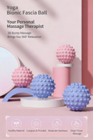 Tragbarer Faszienball Tiefengewebe-Massagegerät zur Ermüdungslinderung für Fuß Nacken Schulter Rücken Yoga Fitness