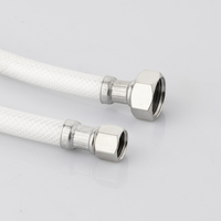 Tuyau flexible tressé en PVC PPW blanc, diamètre intérieur 1/2 po, pour eau chaude/froide, idéal pour chambre à coucher (vente en gros)