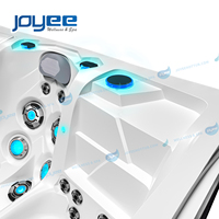 JOYEE-Spa en acrylique avec fonctions jacuzzier avec lumières LED, spa de massage, spa extérieur