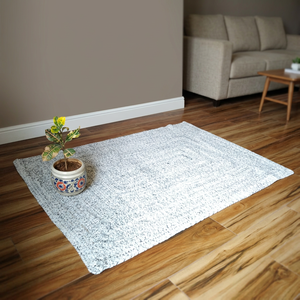 Alfombra de Lana Ecológica Hecha a Máquina y Tejida a Mano Estilo Kilim, Alfombra de Entrada, Pasillo y Escaleras de Pelo Alto Natural Tufted Duri - Product Image 3