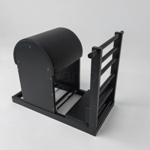Black <span class=keywords><strong>Metal</strong></span> Commercial Studio inklusive Fuß pedal kissen Pilates Ladder Barrel - Product Image 5