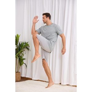 Men <b>Sleep</b> <b>T</b>-<b>Shirt</b> Short Sleeve 100% Cotton Soft Breathable Relaxed Fit for Sleeping and Lounging - Product Image 6