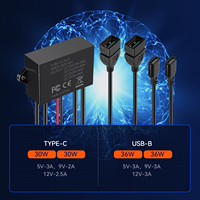 Câble d'alimentation à déconnexion rapide SAE de 1,5 mètre, convertisseur DC8-32V, chargeur rapide Type-C, cordon de répartition pour ATV, RV, batterie solaire