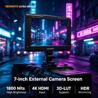 Monitor de Campo para Cámara Lilliput H7 de 7 Pulgadas, 1800 Nits de Alto Brillo, Monitor de Video HDMI 4K para Fotografía DSLR