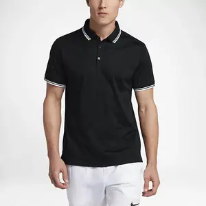 Camiseta de manga curta em branco para homens, camiseta polo plus size personalizada de golfe 100% poliéster para agasalho