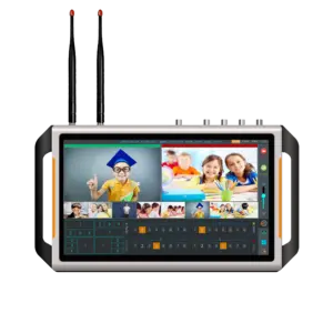 Oton Pad stüdyo dokunmatik ekran 8 CH SDI/IP akış/kablosuz kamera Video değiştirici ile H.264 kodlama