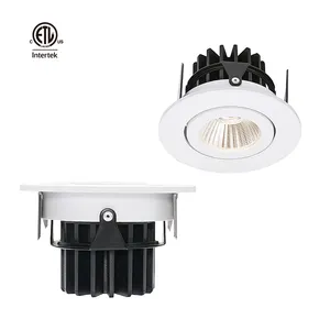 Alta calidad 13W downlight foco Oficina hogar Hotel techo empotrado ajustable COB redondo led spot down light