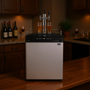 Dispensador de Cerveza Mevor de 162L con Triple Grifo, Refrigerador de Acero Inoxidable para Bar en Casa - Product Image 2