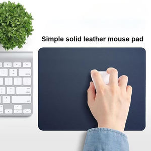 <b>Mousepad</b> Pink Black Personalizado Mouse Mat Waterproof Wholesale White Custom logo Print Large Pu Leather Mouse Pads - Product Image 5