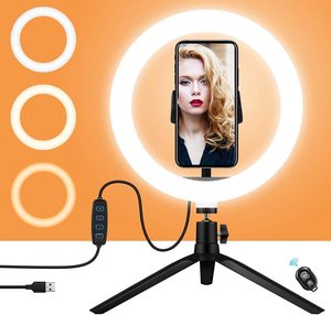 Mamen-anneau lumineux <span class=keywords><strong>de</strong></span> studio photo professionnelle tik tok, 10 pouces, avec trépied, lampe, éclairage annulaire pour selfie, diffusion en direct, studio photo - Product Image 5