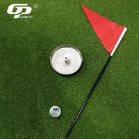 Campione gratuito vendita di bandiere da Golf Logo personalizzato Golf Putting Green Hole Cup Set di tazze da Golf e bandiere in acciaio inossidabile