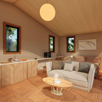 Maisonnette préfabriquée en bois de luxe sur mesure Quacent, durable, pour jardin, bureau et espace de vie, villa préfabriquée, cabane, assemblage rapide