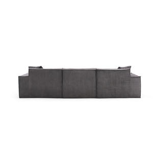 Sofá Modular Seccional de Terciopelo con Espuma Viscoelástica, Diseño Plegable, Empacado al Vacío, Marca Baoto - Product Image 5