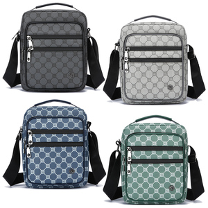 Modische bedruckte Herren-Umhängetasche, wasserdichtes PU-Leder, strapazierfähig, mehrere Taschen, lässige Messenger-Tasche - Product Image 2