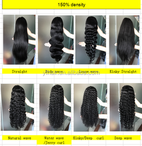 YFhair Venta directa 180% Densidad Cabello humano de lujo Peluca frontal de encaje recto, Color negro natural <span class=keywords><strong>para</strong></span> <span class=keywords><strong>mujeres</strong></span> negras - Product Image 6