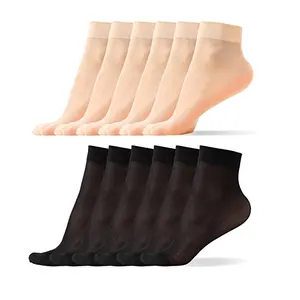 5 Gói Tất Nylon Cho Nữ Quần Tất Vải Lụa Mỏng Cao Đến Mắt Cá Chân Màu Da Tất Co Giãn - Product Image 1