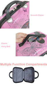 Tùy chỉnh hiện đại sang trọng <span class=keywords><strong>PC</strong></span> in bướm du lịch hành lý đặt không thấm nước 4 miếng 14/20/24/28 inchleopard in va li lớn - Product Image 3