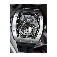 Montres automatiques en acier, design usine et personnalisées, avec petite seconde lumineuse, pour le marché professionnel et les marques d'invités