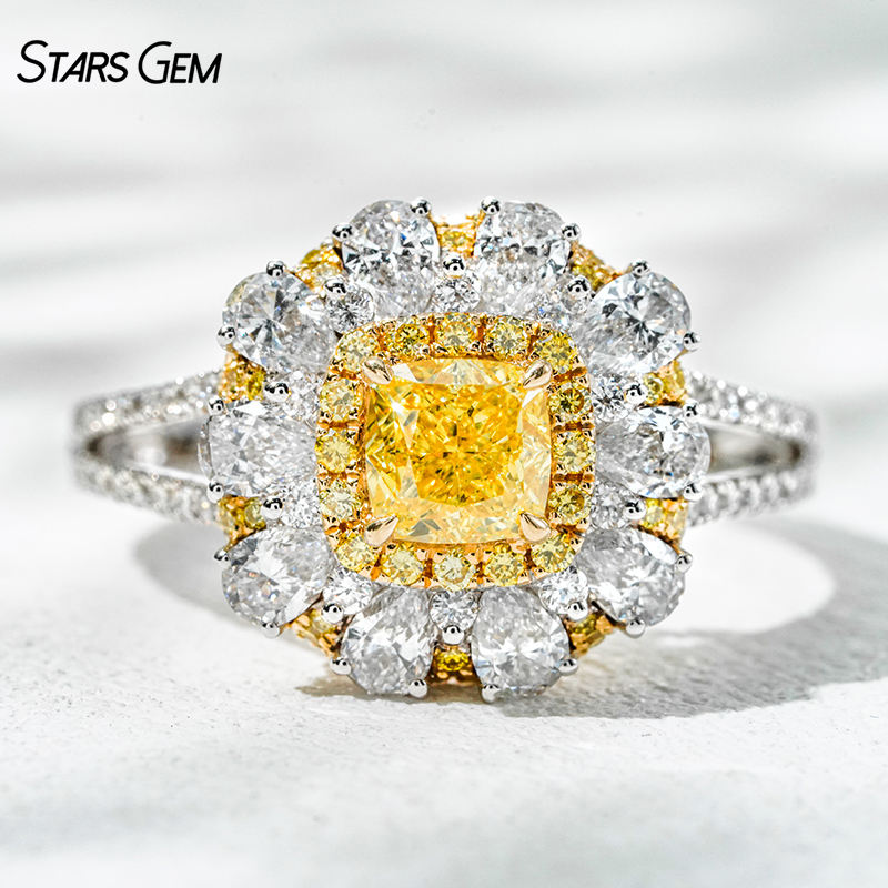 18K Yellow+White Gold