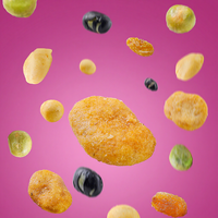 Mélange de fruits secs sain à base de protéines végétales pour enfants et adultes - Noix de cajou grillées, cacahuètes, haricots noirs, raisins secs - Adapté au régime cétogène
