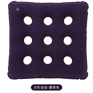 Anti-Bedsore Inflatable Seat <b>Cushion</b> Round Thickened Flocked For Elderly Wheelchair <b>Pad</b> Health Massage Support - Product Image 2
