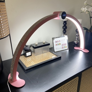 サロン向け プロフェッショナル ネイルテーブル用 LEDライト タイマーディスプレイ付き 湾曲アーチランプ マニキュア・まつ毛エクステ施術用 - Product Image 4