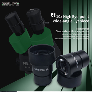 RELIFE RL-M3T-B3三眼HDステレオ顕微鏡大型プラットフォーム + SS-033光源 + 0.5CTVアダプター + M17タッチコントロールカメラ - Product Image 4