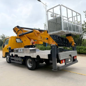 Plataforma telescópica diesel do levantamento do trabalho do crescimento do veículo de alta altitude do trabalho do perfil baixo para a venda - Product Image 3