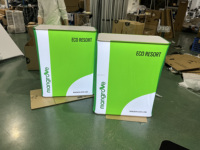 Kiosque portable personnalisé, présentoir, stand d'exposition, tables promotionnelles avec éclairage LED, tables pliables pour événements, pour salons professionnels