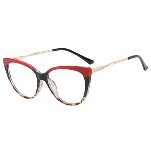 Cat Eye <b>Eyeglasses</b> <b>Frames</b> Full Rim Anti Blue Light Unisex 5018 Lightweight TR90 Metal Spring Hinges - Product Image 1