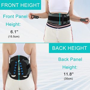 Soporte Lumbar HKJD con Sistema <span class=keywords><strong>de</strong></span> Doble Polea y Placa <span class=keywords><strong>de</strong></span> Descompresión Máxima, Ajustable, para Hernia Discal - Product Image 5