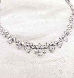 VVS1 Multi Shape Moissanite 925 <b>Silver</b> Gold Plated <b>Choker</b> Necklace Royal Saga Design Elegant Wedding Party Jewelry Gift Style - Product Image 2