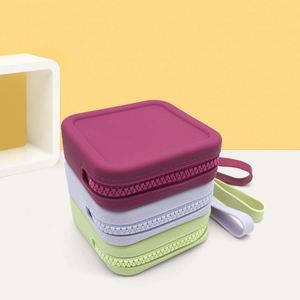 Fashionable Silicone Coin Purse With Zipper Closure <b>Wrist</b> <b>Strap</b> Mini Size Water Resistant & Washable Portable Promotional Gift - Product Image 2