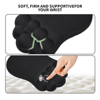 Tapis de souris de jeu personnalisé avec repose-poignet en mousse à mémoire de forme, base antidérapante, tapis de bureau – En stock
