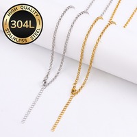 Nouveau Collier Ras du Cou Délicat en Acier Inoxydable 304 à Maillons Ronds en O, Bijou pour Femme, Vente en Gros Transfrontalière