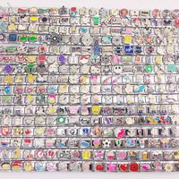 Bracelets en or et en acier inoxydable DIY, charmes italiens, modules italiens, bijoux